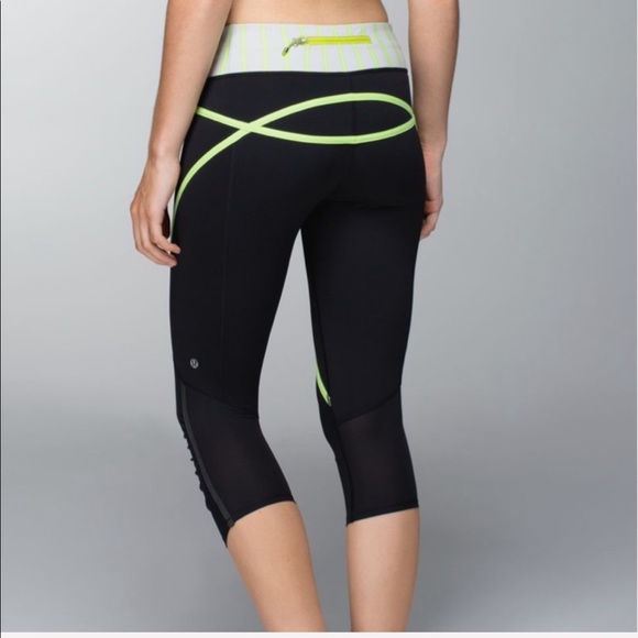 Lululemon Run: Pace Crop black mint reflective - Picture 8 of 8
